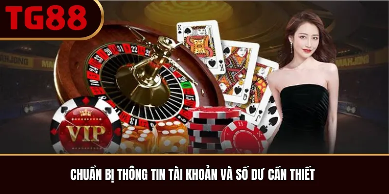 Chuẩn Bị Thông Tin Tài Khoản Và Số Dư Cần Thiết